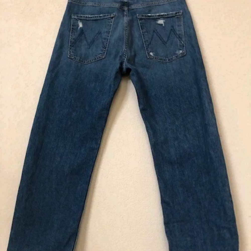 MOTHER SUPERIOR Jeans The Ditcher Crop Chew Broken Record 27